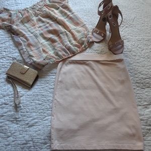 Light pink skirt
